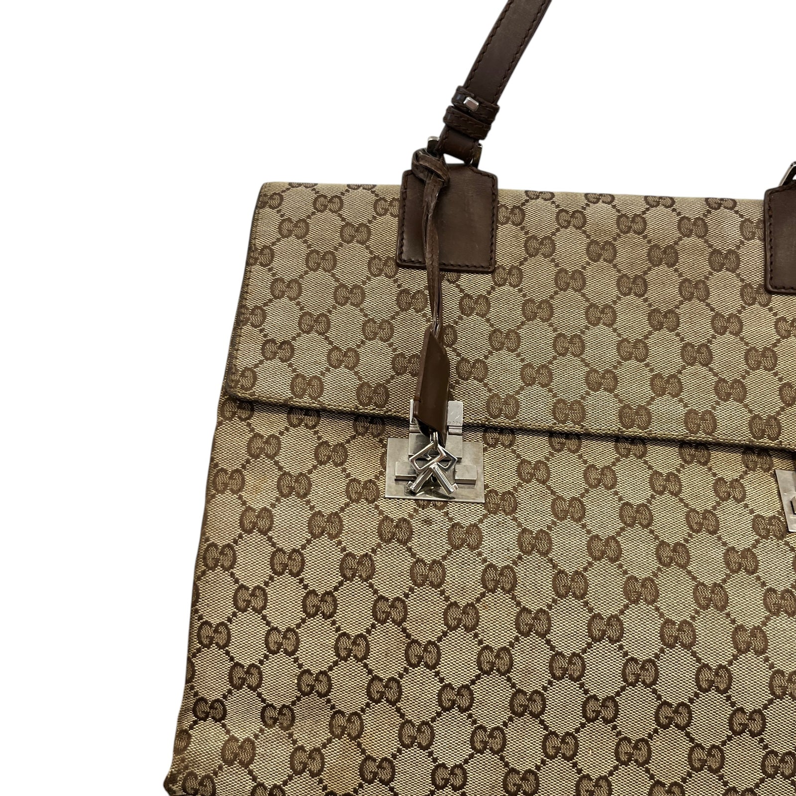 Men's Gg Supreme Business Bag Beige - Photo 9