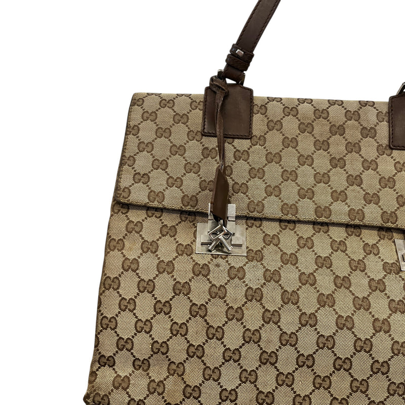 Men's Gg Supreme Business Bag Beige