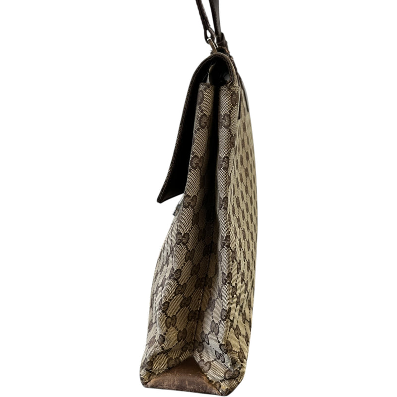 Men's Gg Supreme Business Bag Beige