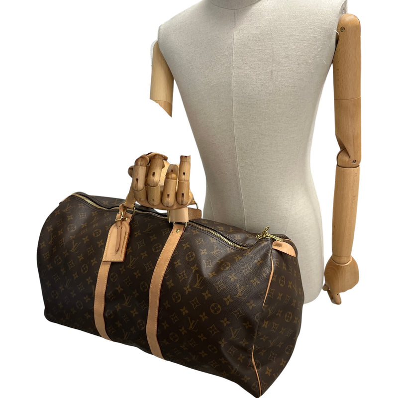 Women's Monogram Keepall 55 Bag Brown