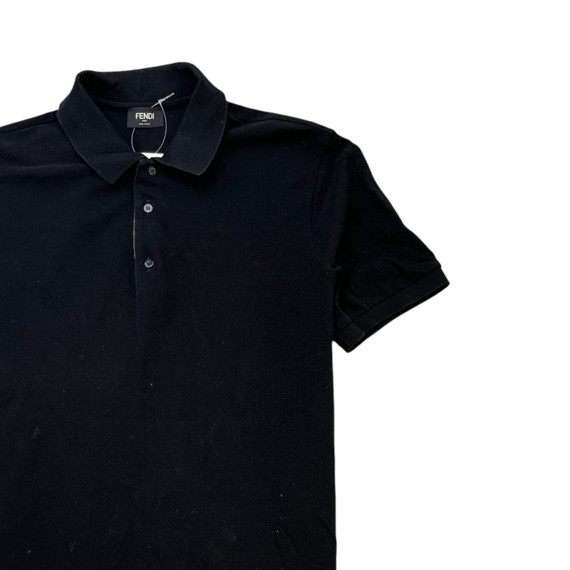 Men's Ff Zucca Polo Shirt Black Size M