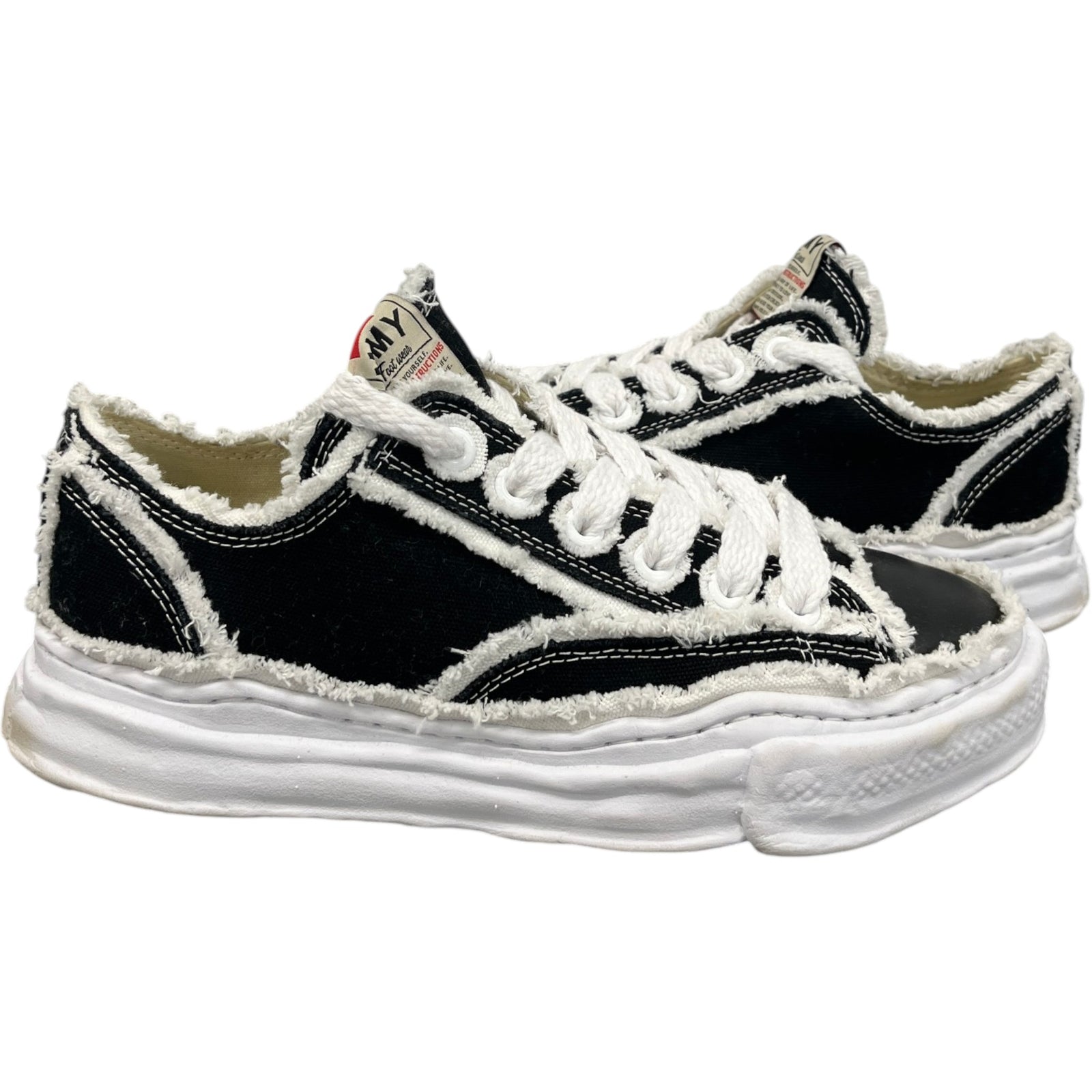Men's Yasuhiro Peterson OG Sole High Trainers Black Size UK 8 / EU 42 - Photo 2