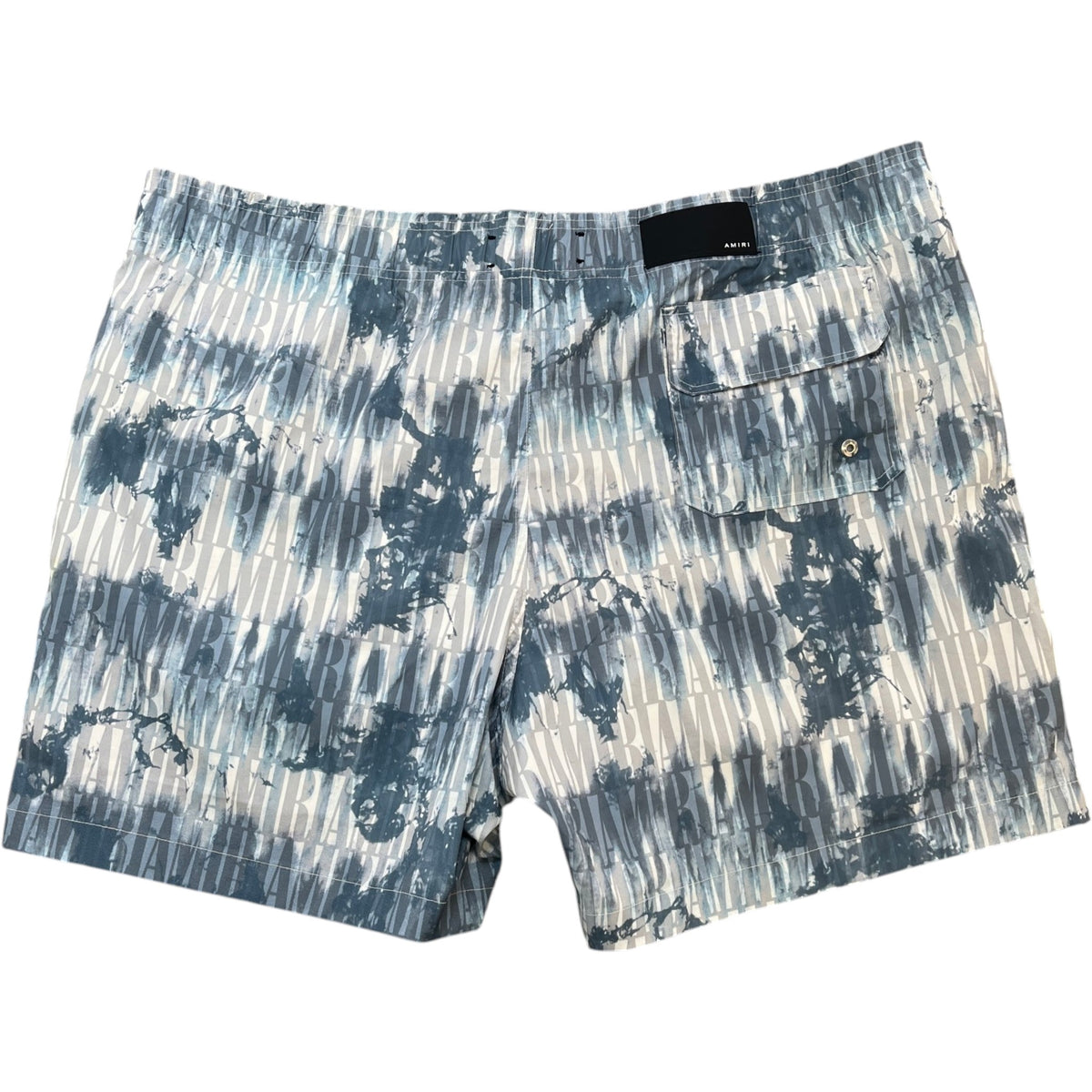 Men's Tie-Dye Logo Print Swim Shorts Blue Size XXL / W38 - Photo 2