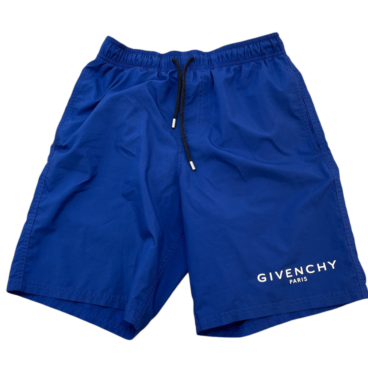 Men's Paris Logo Swim Shorts Blue Size S / W30 - Photo 1