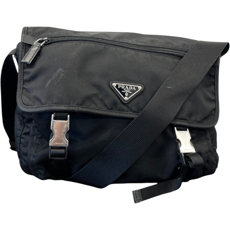 Men's Explore Re-Nylon Messenger Bag Black