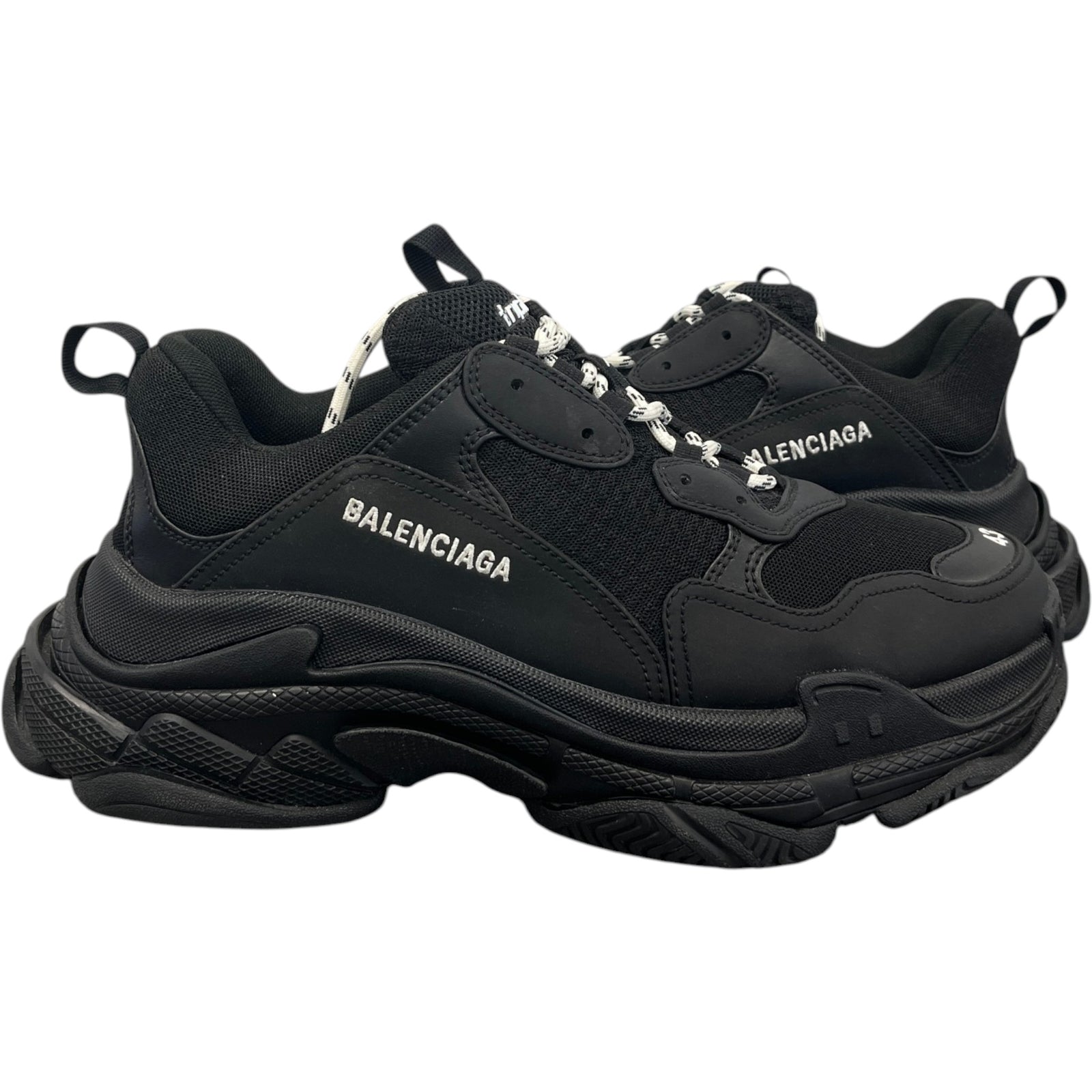 Men's Triple S High Trainers Black Size UK 9 / EU 43 - Photo 2