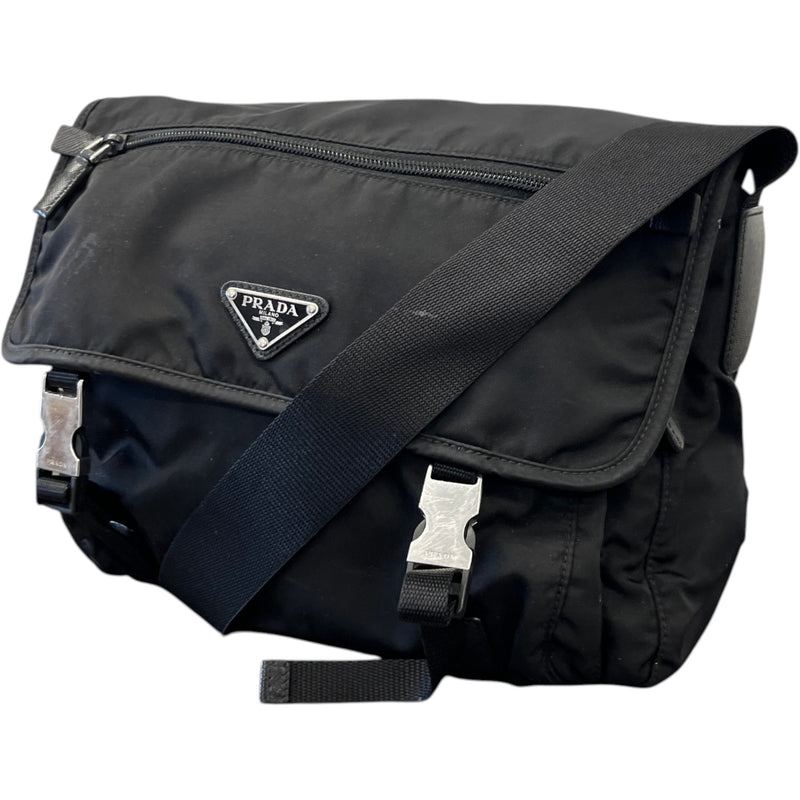 Men's Explore Re-Nylon Messenger Bag Black