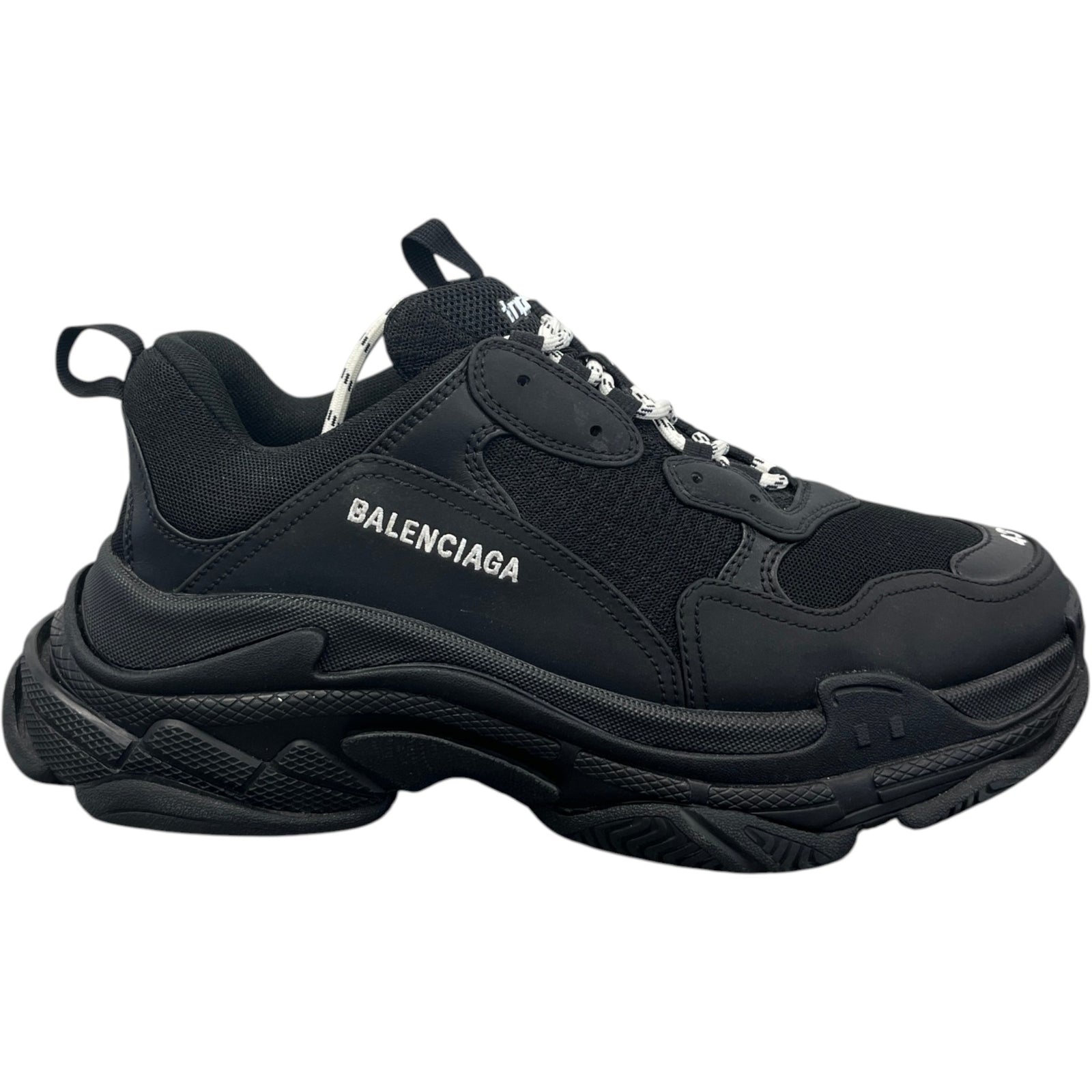 Men's Triple S High Trainers Black Size UK 9 / EU 43 - Photo 1