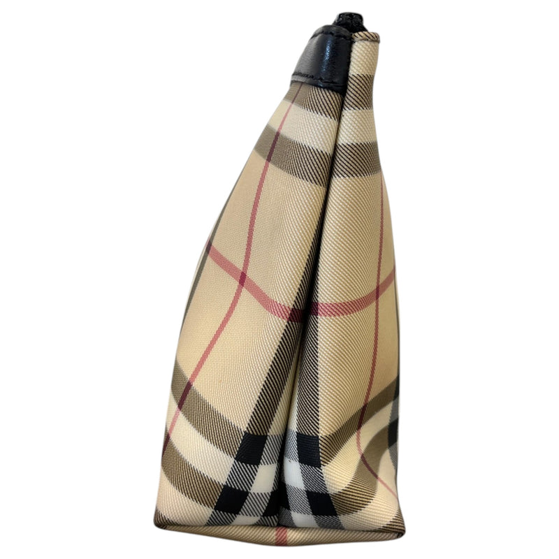 Women's Checkered Toiletry Bag Beige