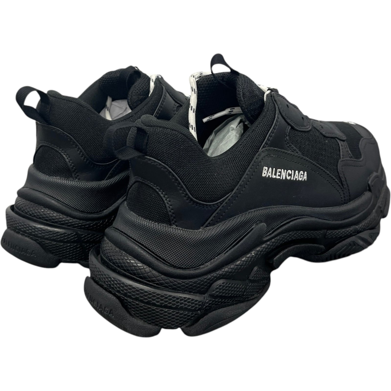 Men's Triple S High Trainers Black Size UK 9 / EU 43 - Photo 7