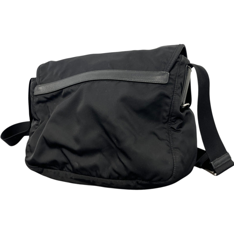 Men's Explore Re-Nylon Messenger Bag Black