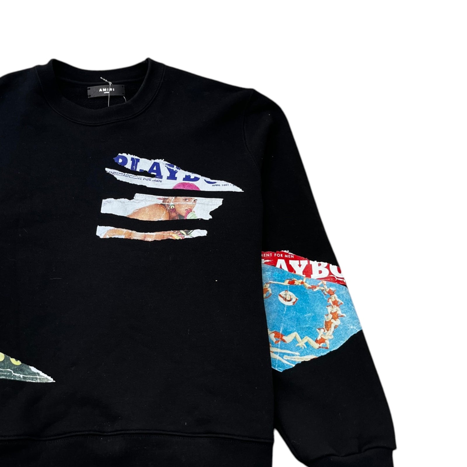 Men's Playboy Magazine Crewneck Sweatshirt Black Size L - Photo 3
