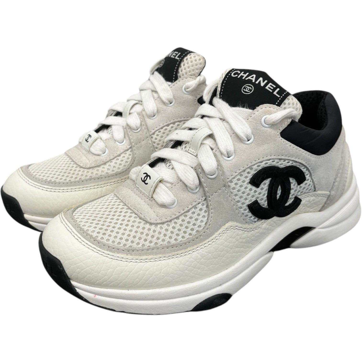 Women's Cc Runners Low Trainers White Size EU 35 / UK 2 - Photo 8