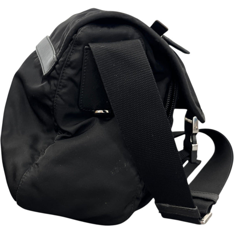 Men's Explore Re-Nylon Messenger Bag Black