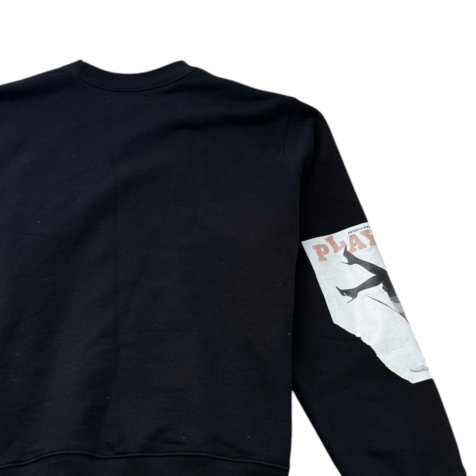 Men's Playboy Magazine Crewneck Sweatshirt Black Size L - Photo 4