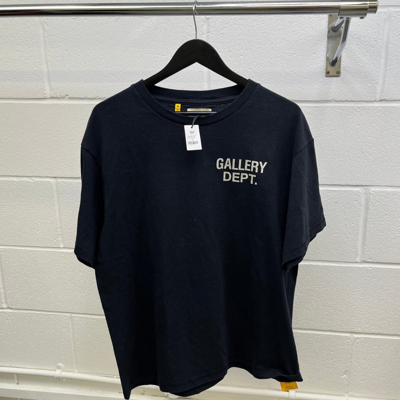 Men's Logo Print T-Shirt Navy Size M