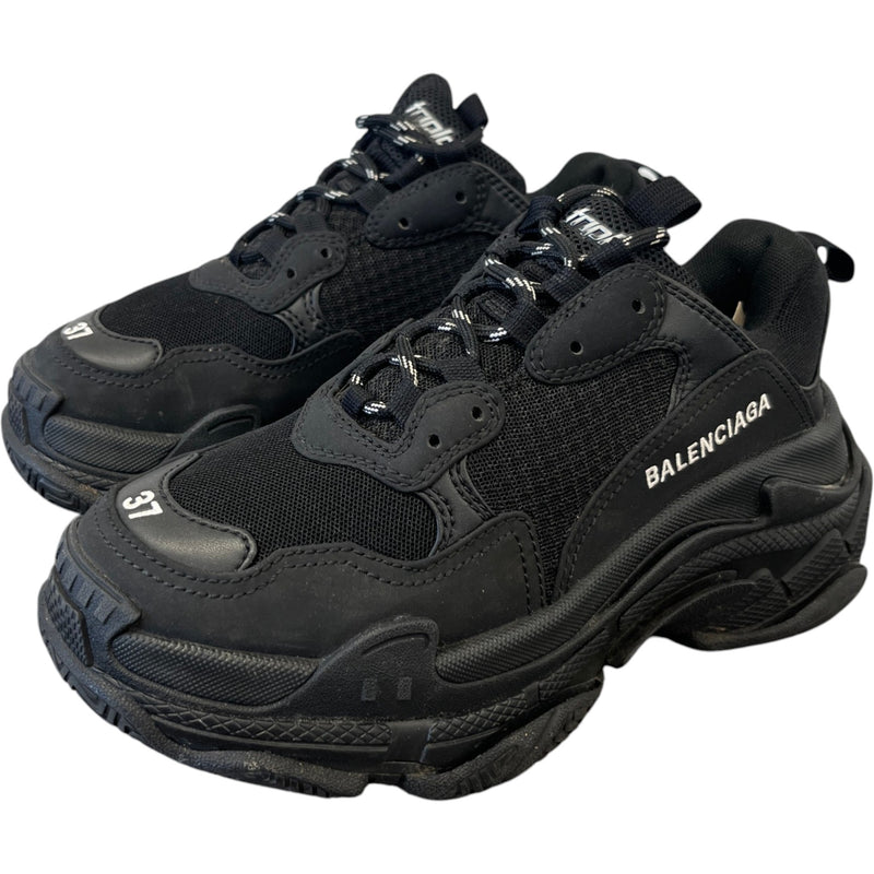 Women's Triple S Low Trainers Black Size UK 4 / EU 37