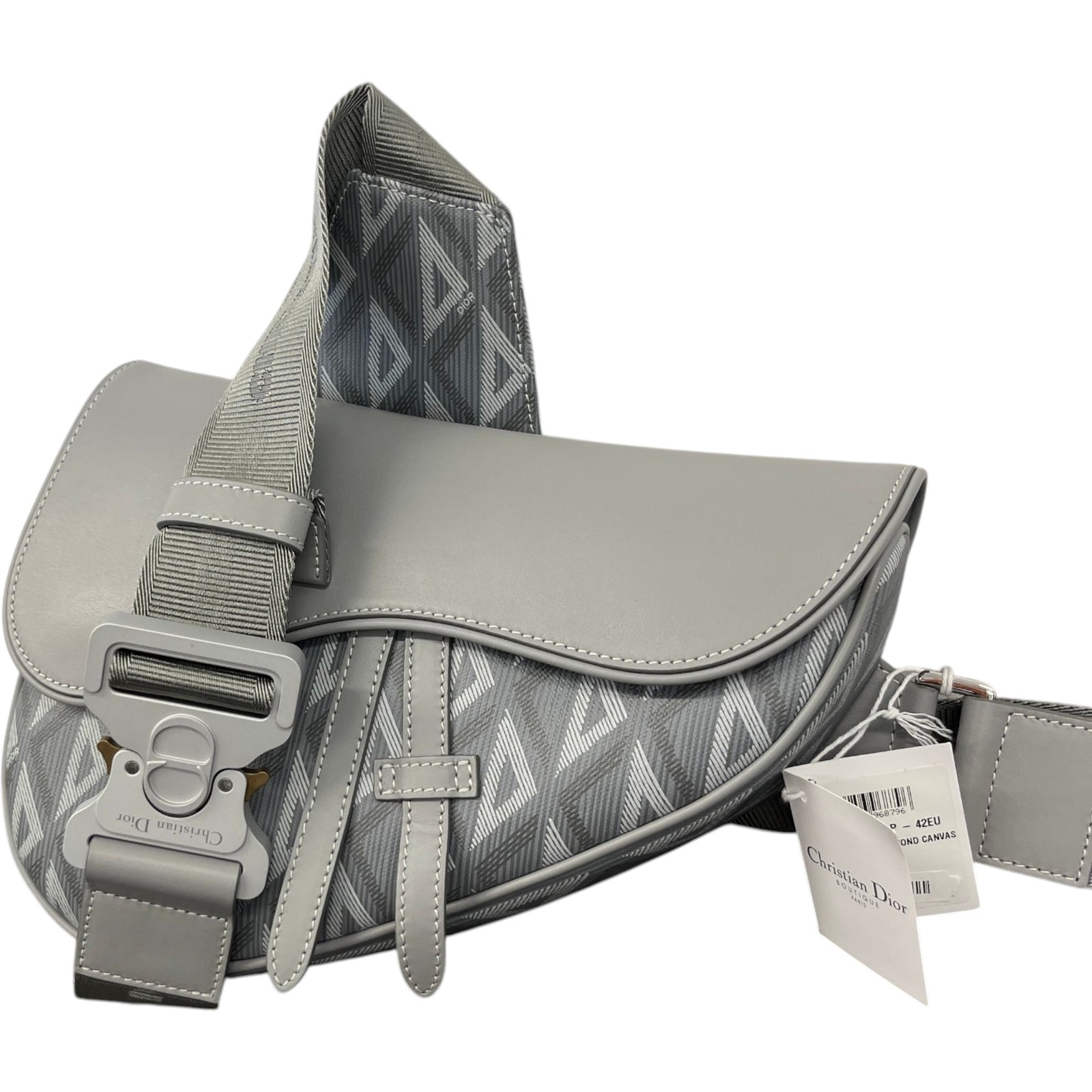Men's Cd Diamond Saddle Bag Grey - Photo 5