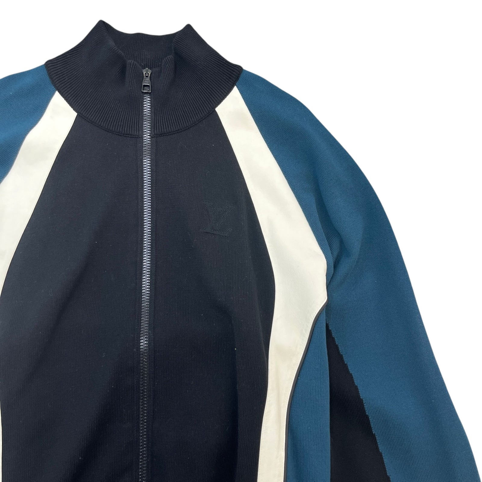 Men's Color Block Track Jacket Black Size XL - Photo 3