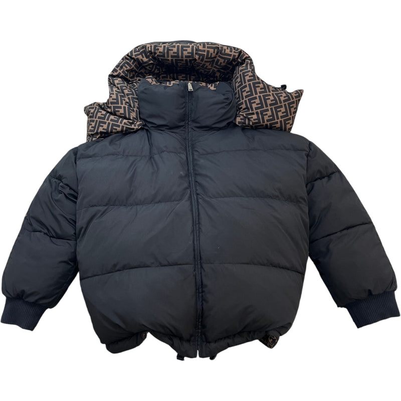 Women's Reversible FF Zucca Down Jacket Black Size M / UK 10