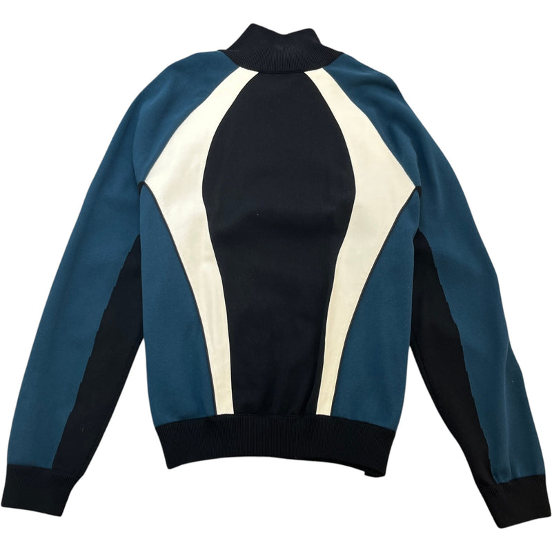 Men's Color Block Track Jacket Black Size XL