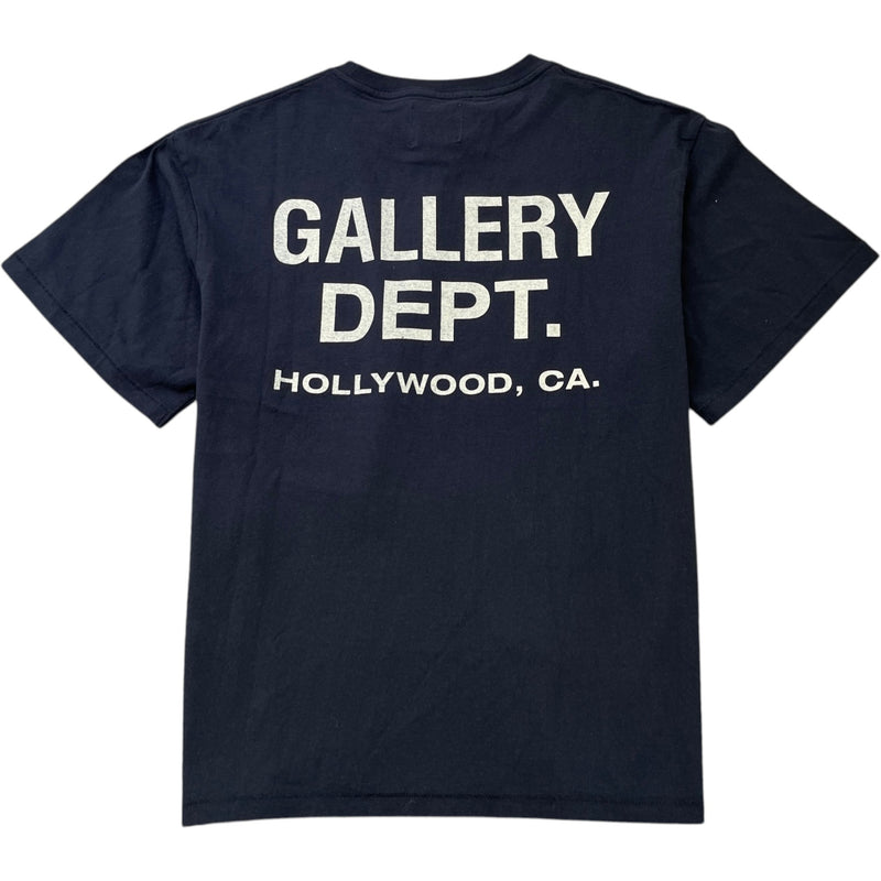 Men's Logo Print T-Shirt Navy Size M