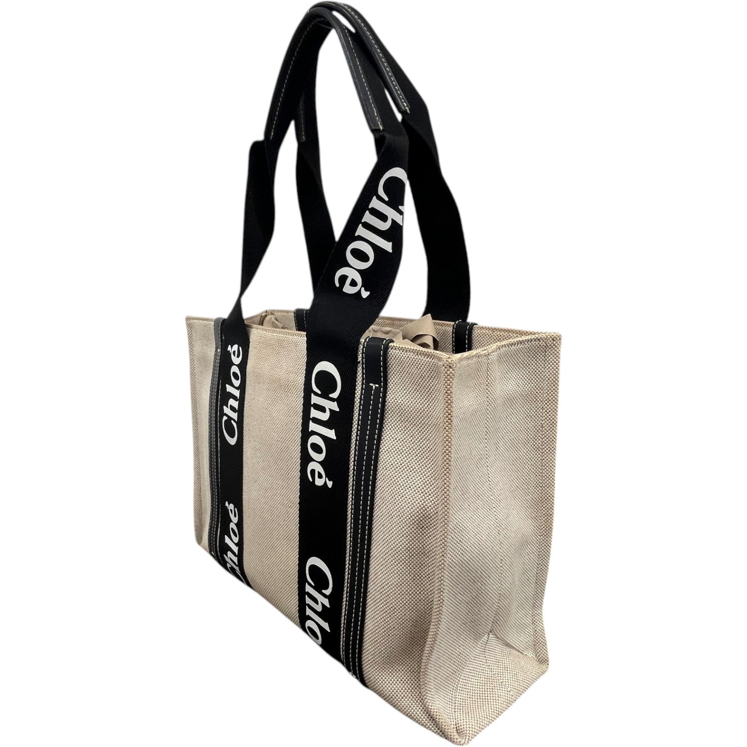 Women's Medium Woody Tote Handbag Beige - Photo 6