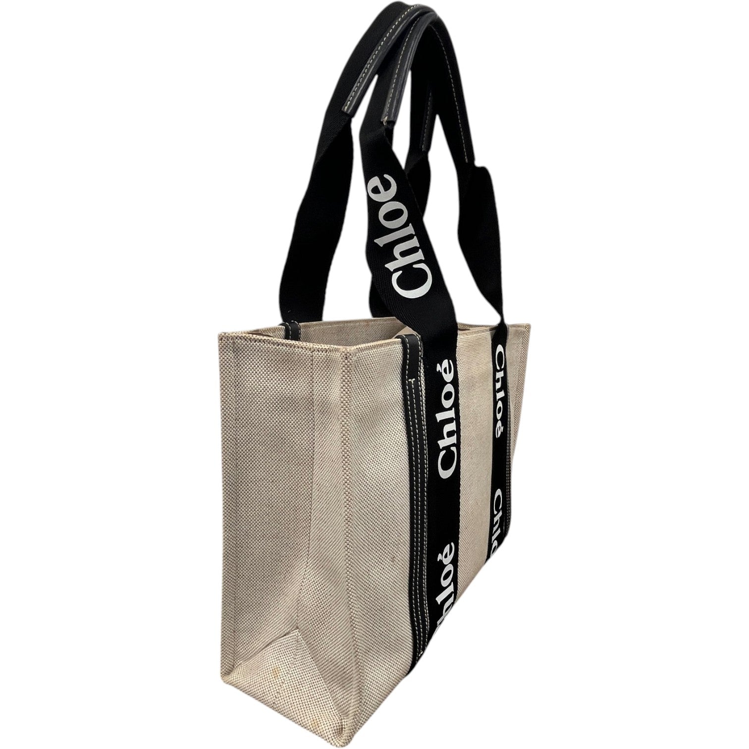 Women's Medium Woody Tote Handbag Beige - Photo 8