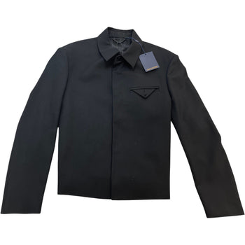 Men's pearl calligraphy Polo Shirt Black Size XXL
