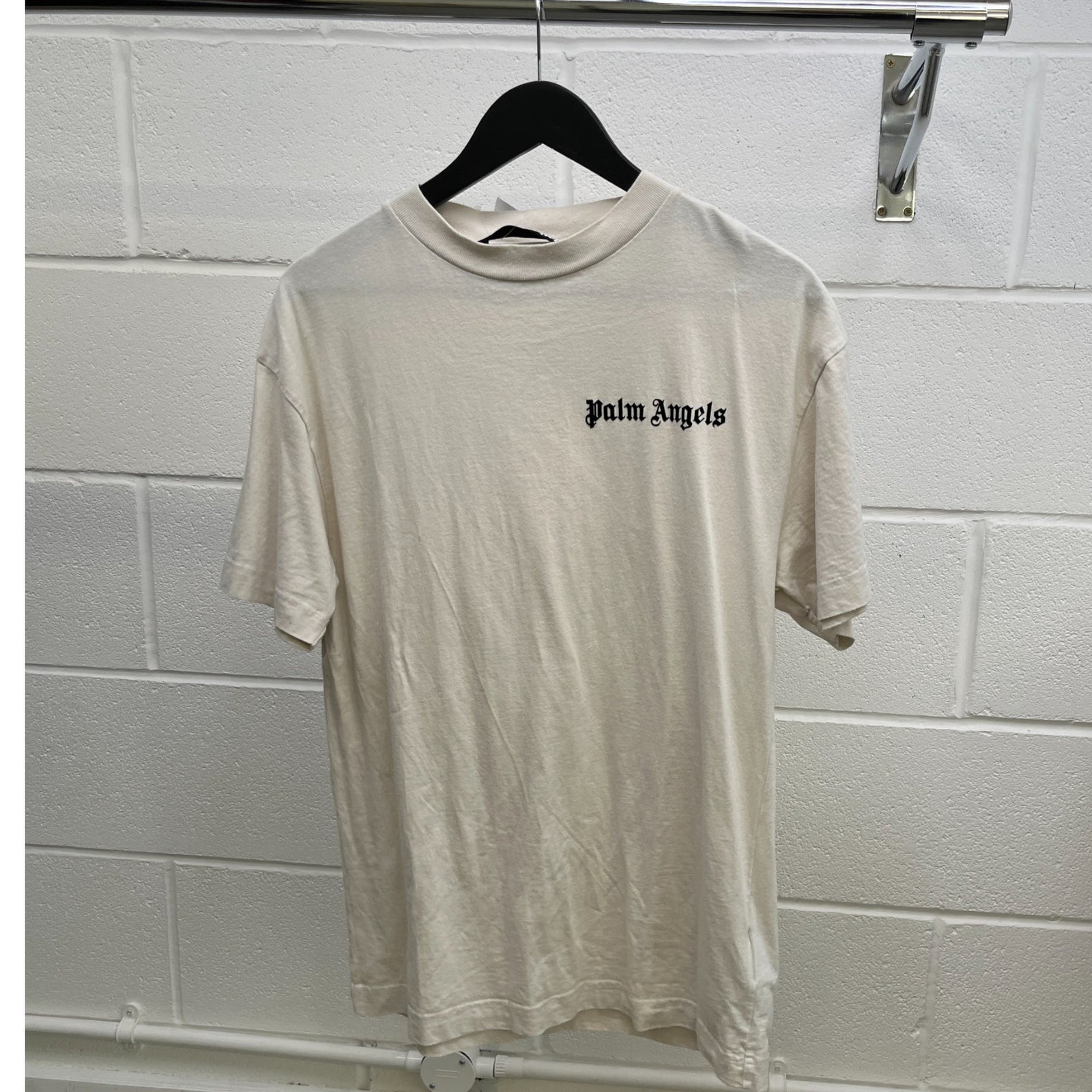 Men's Logo Print T-Shirt White Size M - Photo 8