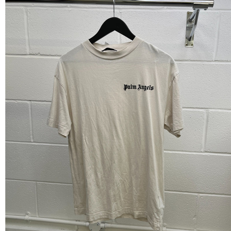 Men's Logo Print T-Shirt White Size M