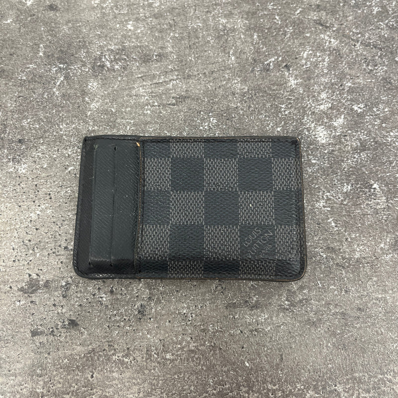 Men's Damier Graphite Neo Porte Cartes Card Holder Black