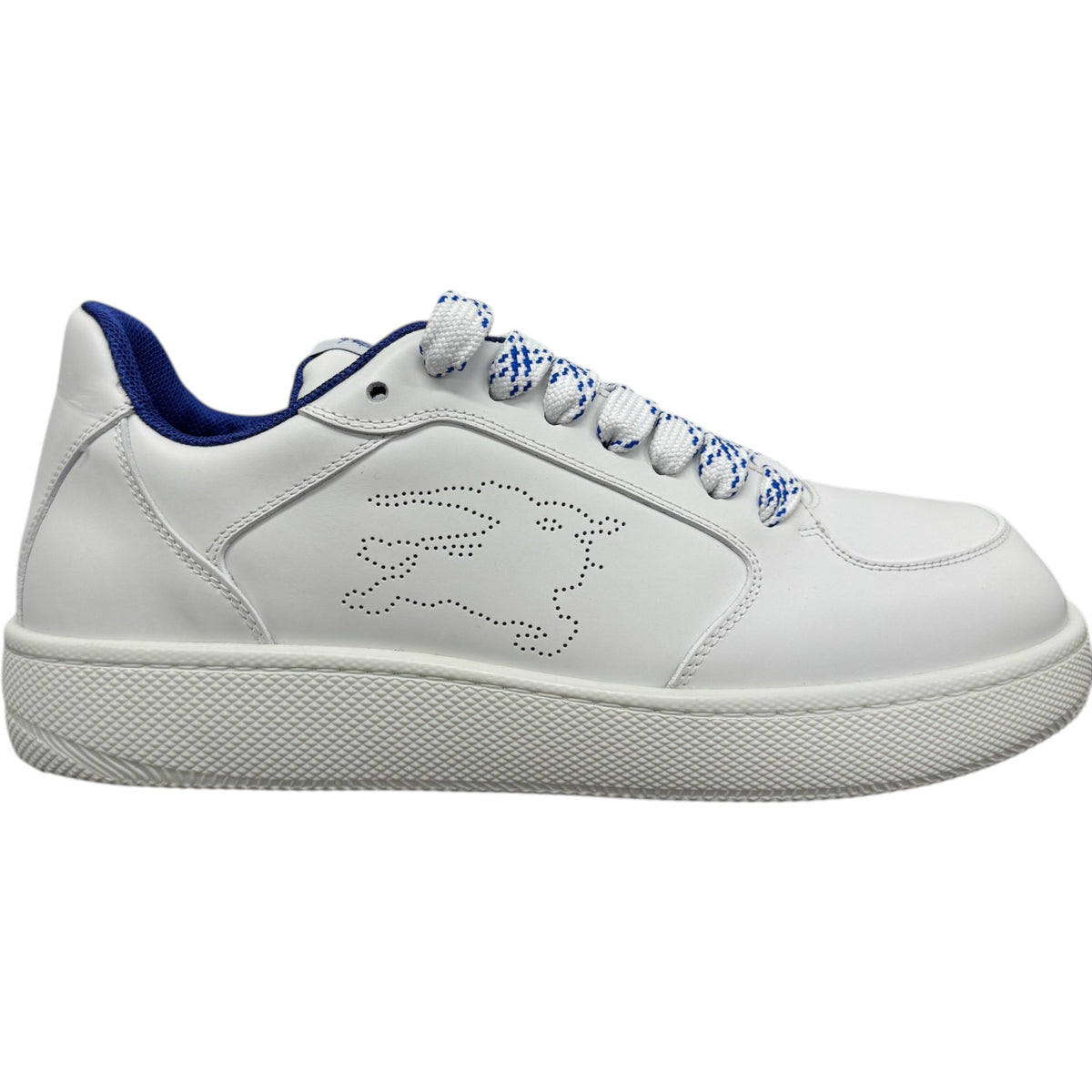 Men's Stock Leather Low Trainers White Size UK 10 / EU 44 - Photo 1