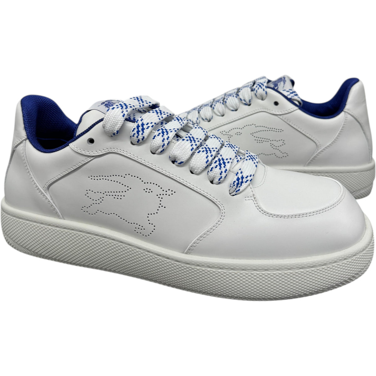 Men's Stock Leather Low Trainers White Size UK 10 / EU 44 - Photo 3