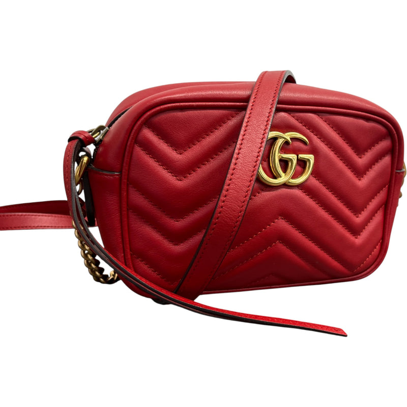 Women's Gg Mini Marmont Camera Bag Red