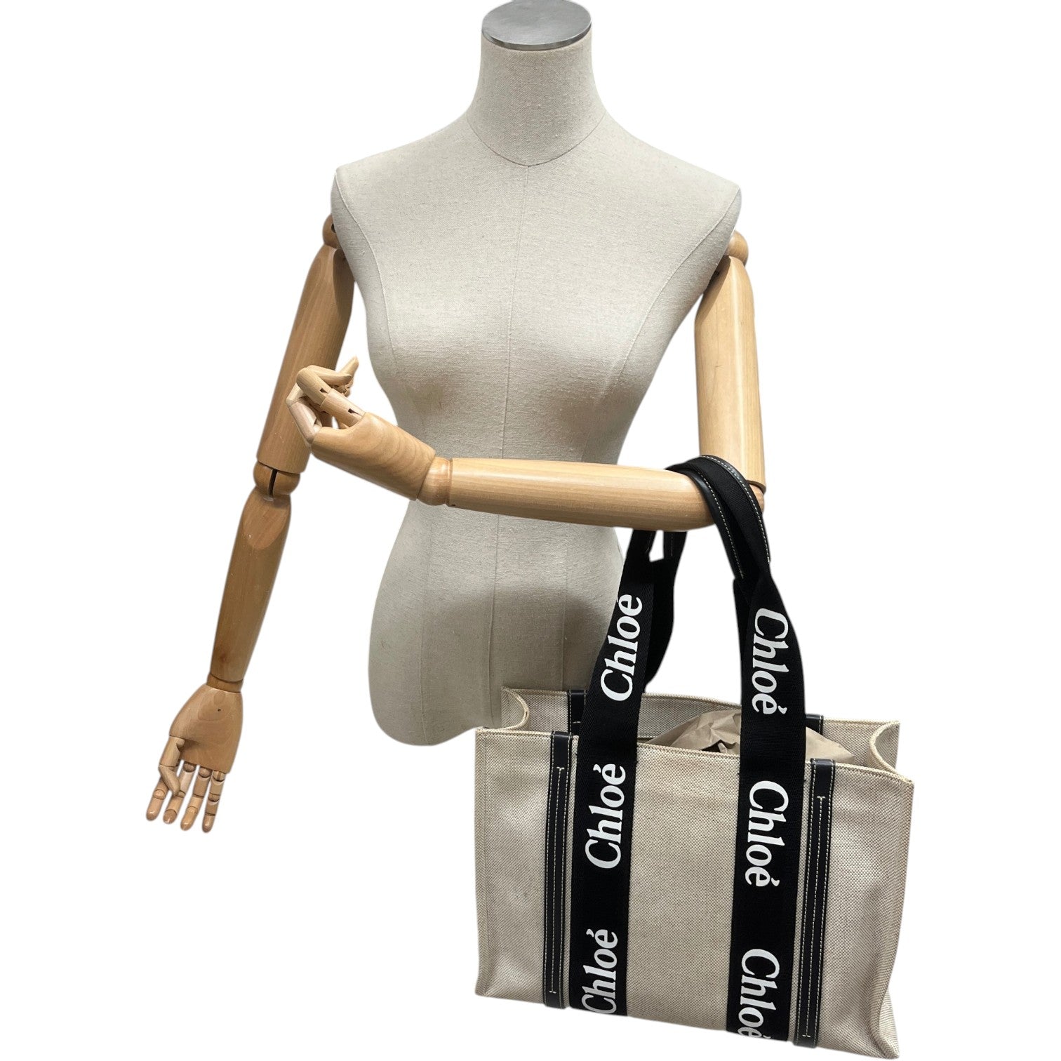 Women's Medium Woody Tote Handbag Beige - Photo 2