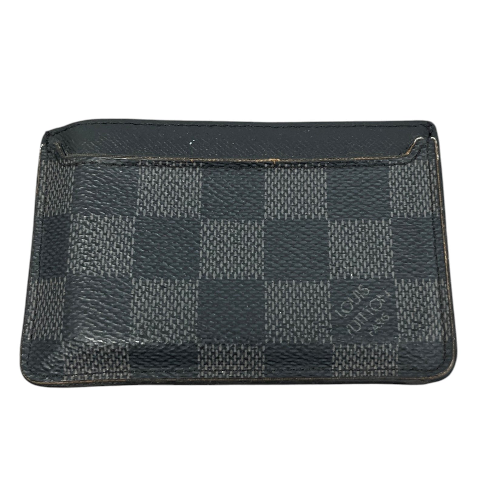 Men's Damier Graphite Neo Porte Cartes Card Holder Black - Photo 2