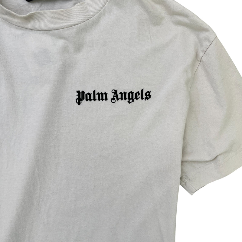Men's Logo Print T-Shirt White Size M