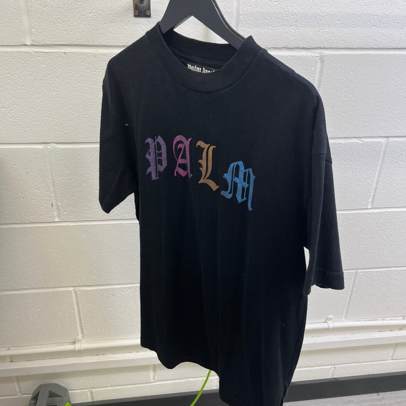 Men's Logo Print T-Shirt Black Size L