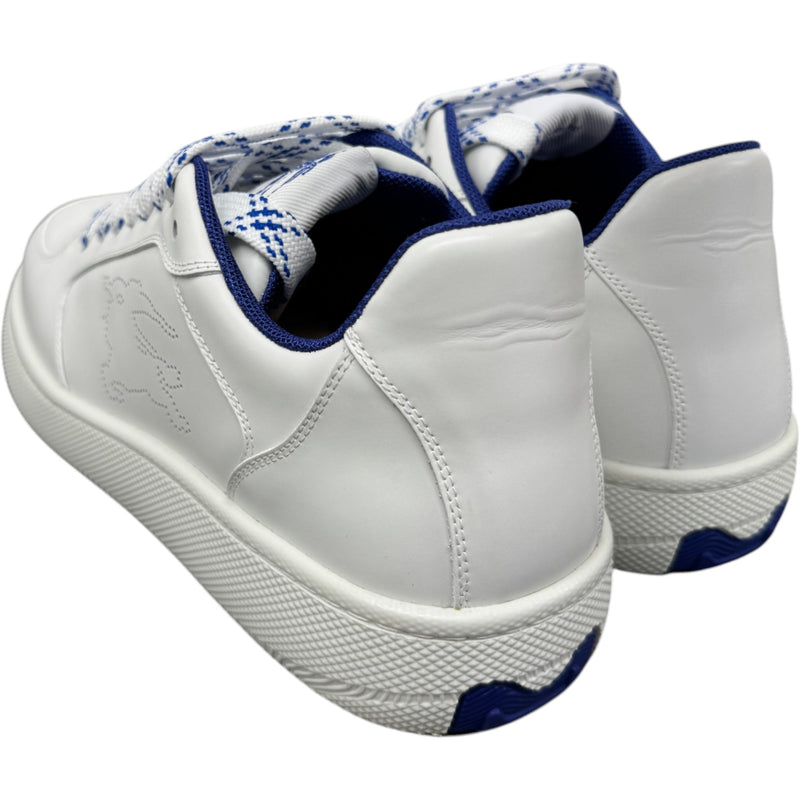Men's Stock Leather Low Trainers White Size UK 10 / EU 44