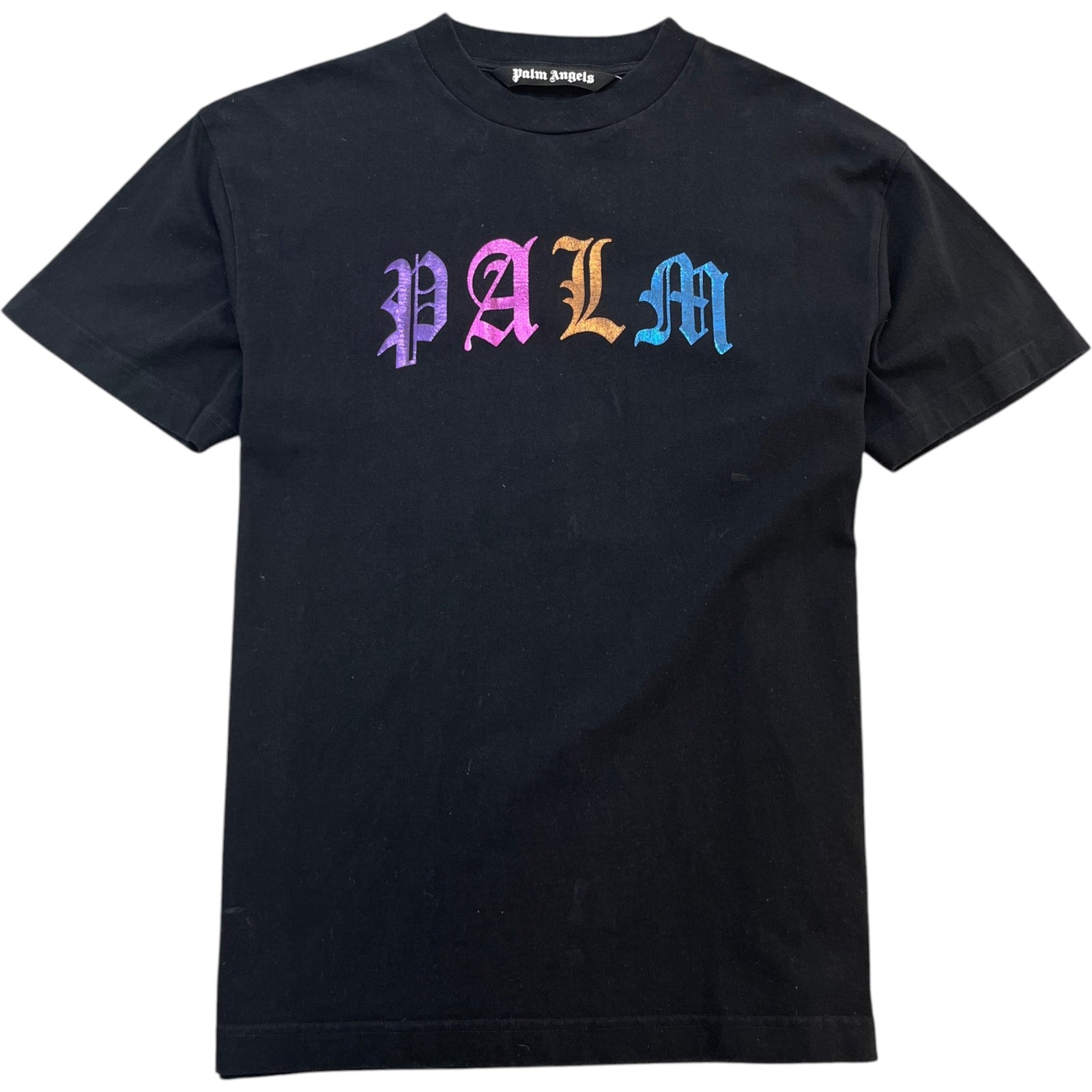 Men's Logo Print T-Shirt Black Size L - Photo 1