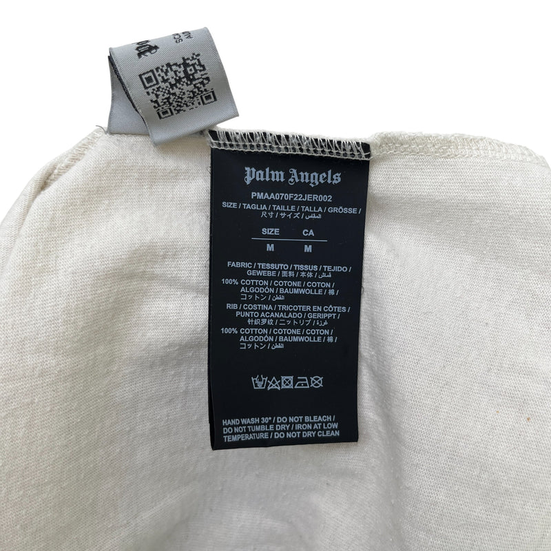 Men's Logo Print T-Shirt White Size M
