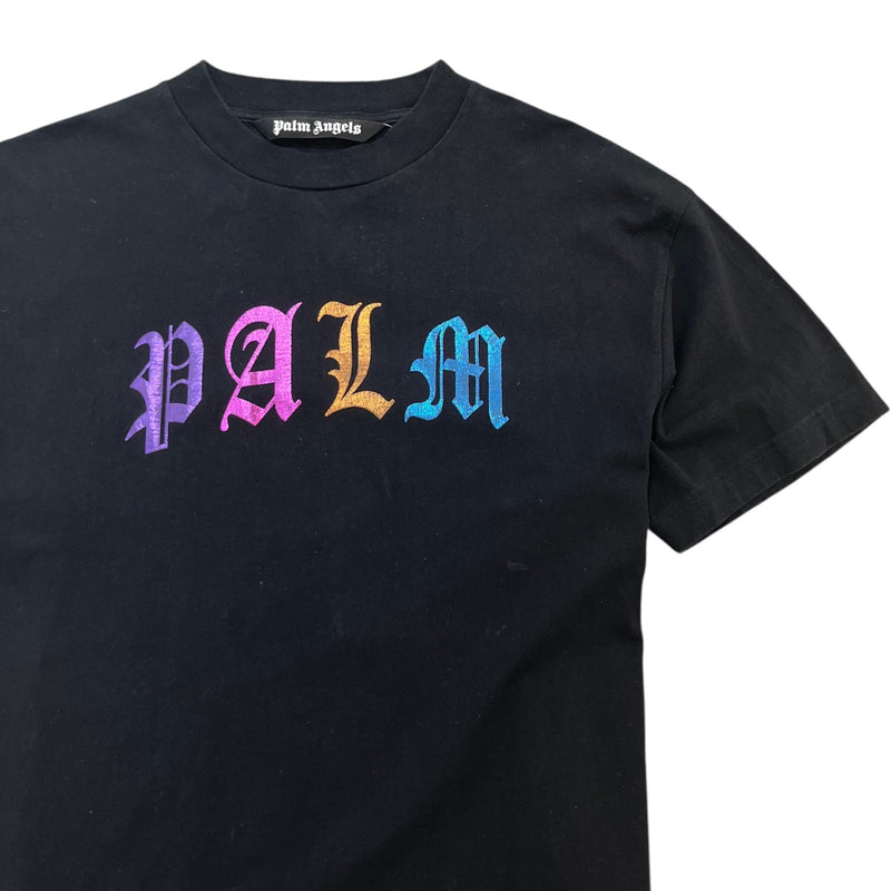 Men's Logo Print T-Shirt Black Size L