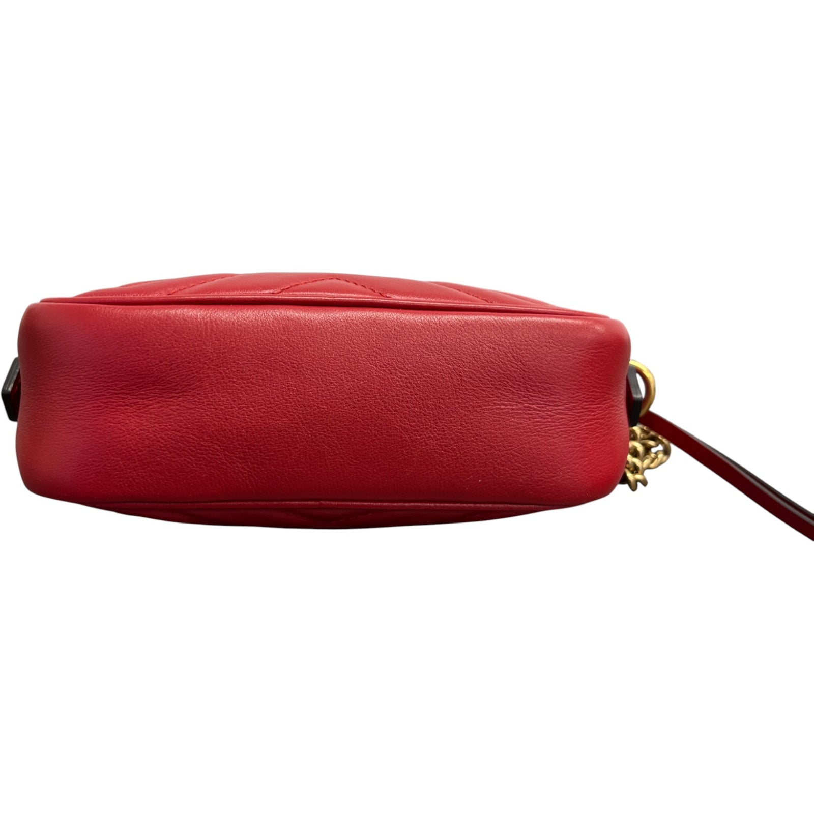 Women's Gg Mini Marmont Camera Bag Red - Photo 10