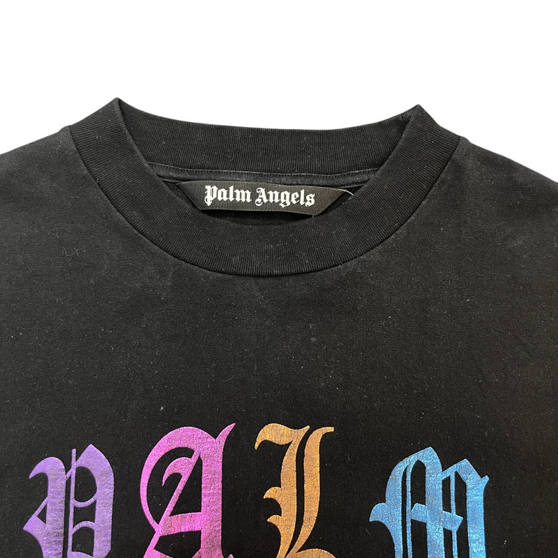 Men's Logo Print T-Shirt Black Size L