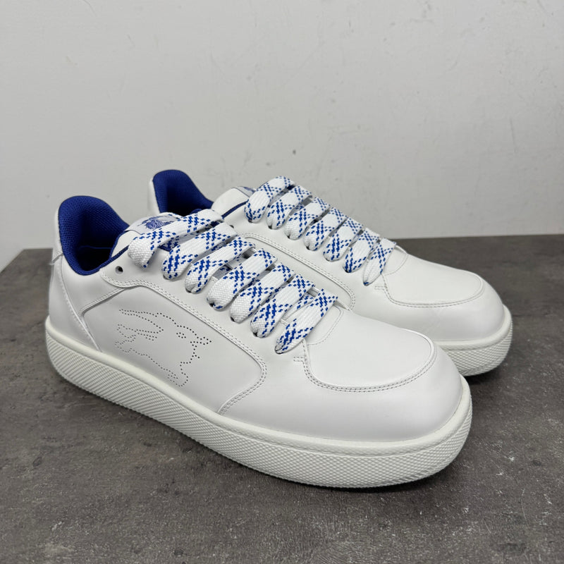 Men's Stock Leather Low Trainers White Size UK 10 / EU 44