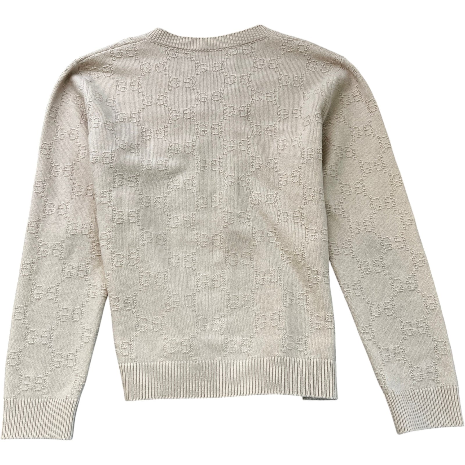 Men's Gg Supreme Jumper Beige Size L - Photo 2