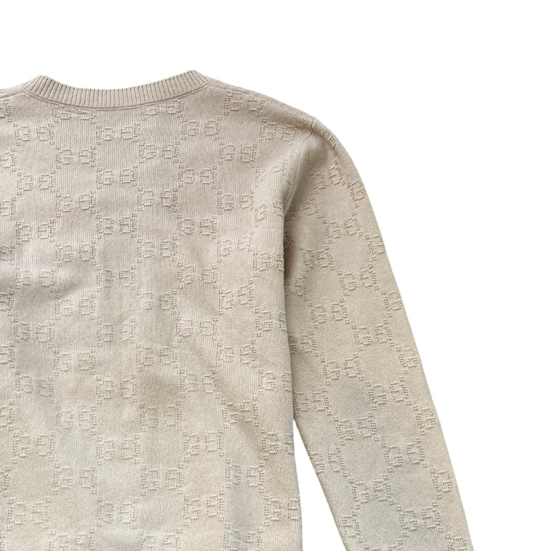 Men's Gg Supreme Jumper Beige Size L