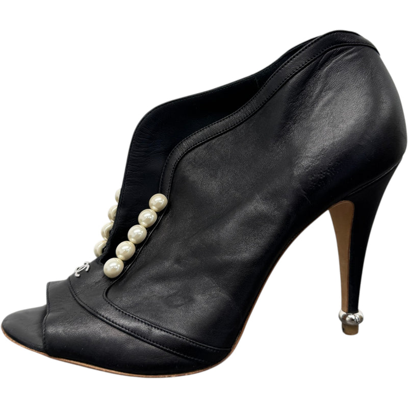 Women's CC Pearl Embellished Heels Black Size UK 5.5 / EU 38.5