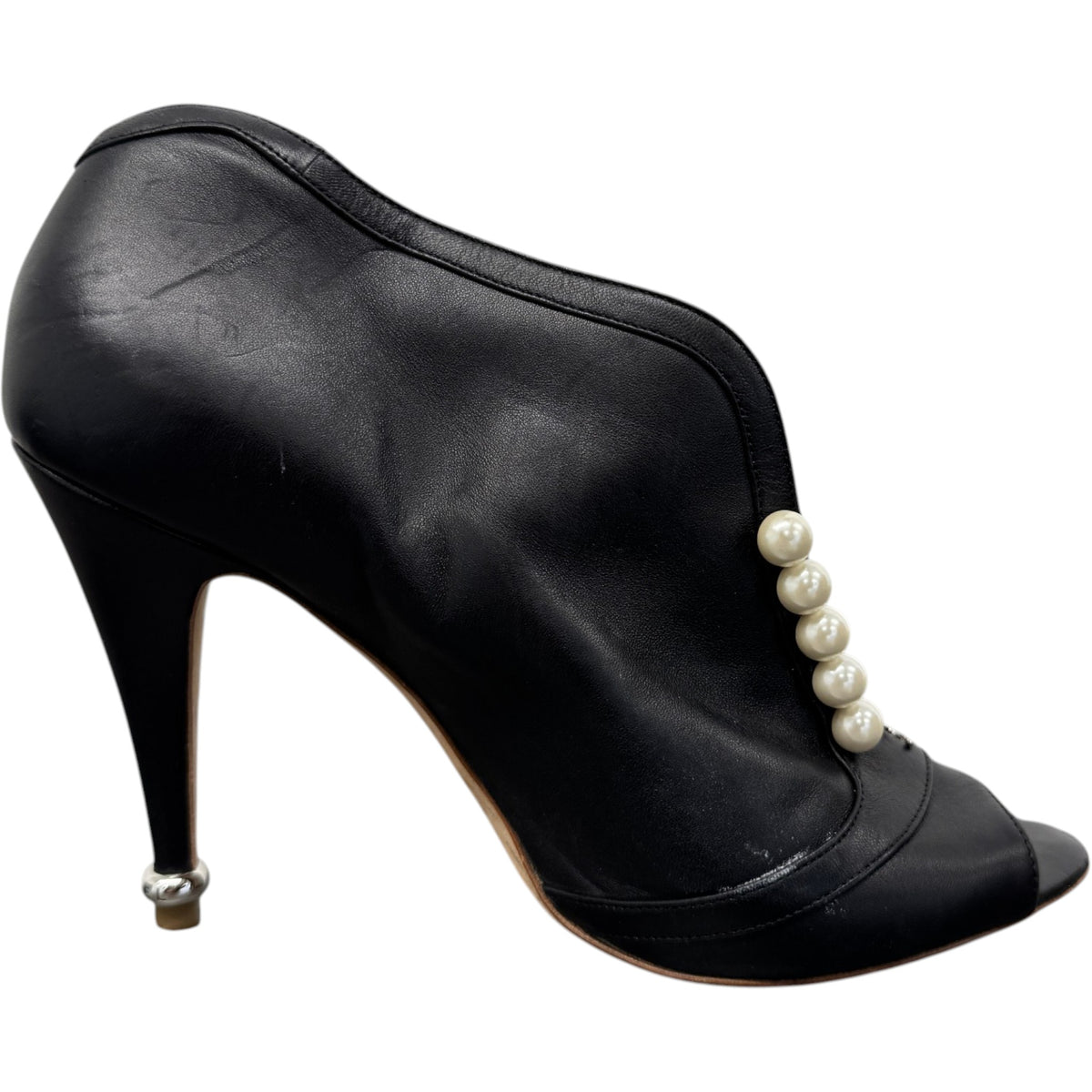 Women's CC Pearl Embellished Heels Black Size UK 5.5 / EU 38.5 - Photo 5